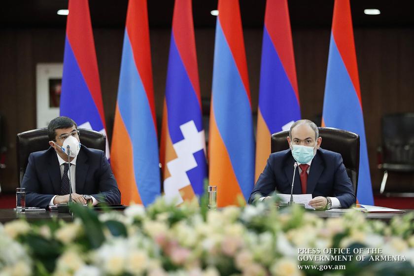 Armenian Prime Minister and Artsakh President Chair Joint Security Council Session