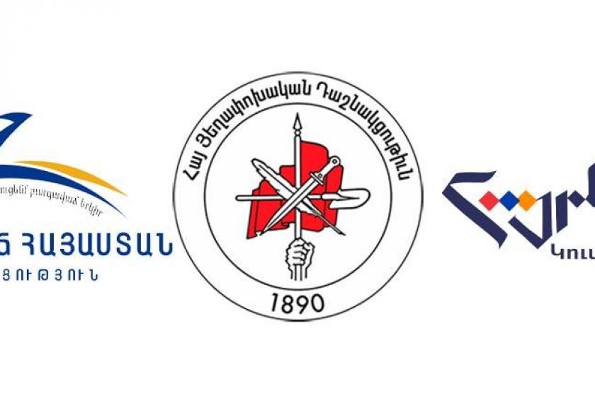 Երեք կուսակցությունների ստեղծած աշխատանքային խմբի հաղորդագրությունը