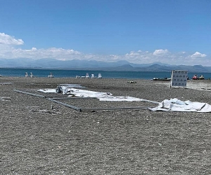Illegal Lake Sevan Beach “Party Spot” Dismantled