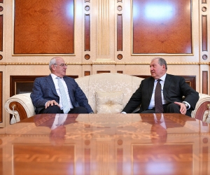 Armenian President Discusses Situation in Beirut with AGBU Head