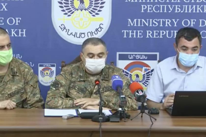 Press Conference of Artsakh Defense Army Deputy Commander Artur Sargsyan