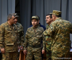Artsakh President Welcomes Volunteers to Stepanakert