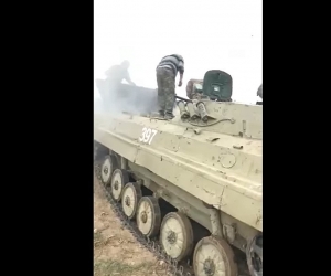 Армянская сторона захватила 3 единицы бронетехники противника