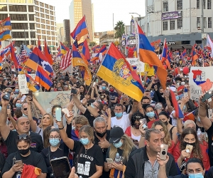 В Лос-Анджелесе прошла очередная акция протеста армян
