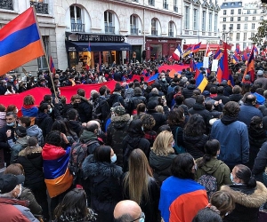 Armenians Again Rally in Paris; Demand France Recognize Artsakh’s Independence