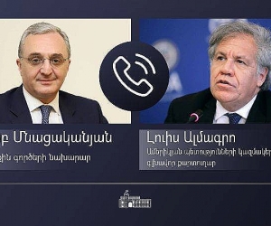 Զոհրաբ Մնացականյանը հեռախոսազրույց է ունեցել Ամերիկյան պետությունների կազմակերպության գլխավոր քարտուղարի հետ