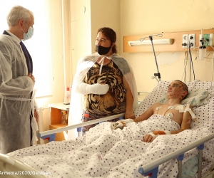 UN Resident Coordinator Visits Children Injured in Armenia and Nagorno-Karabakh Conflict Zone