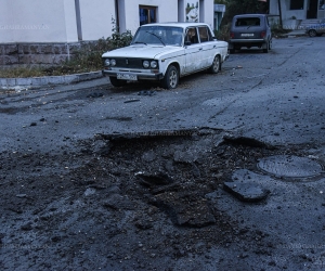 Azerbaijani Military Targets Stepanakert with 120mm Mortars
