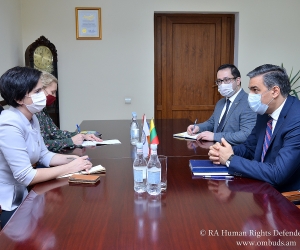 Պաշտպանը եւ Լիտվայի դեսպանը քննարկել են պատերազմում ադրբեջանական զինուժի կողմից մարդու իրավունքների կոպիտ խախտումները