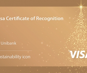Юнибанк получил премию Visa «Sustainability Icon»