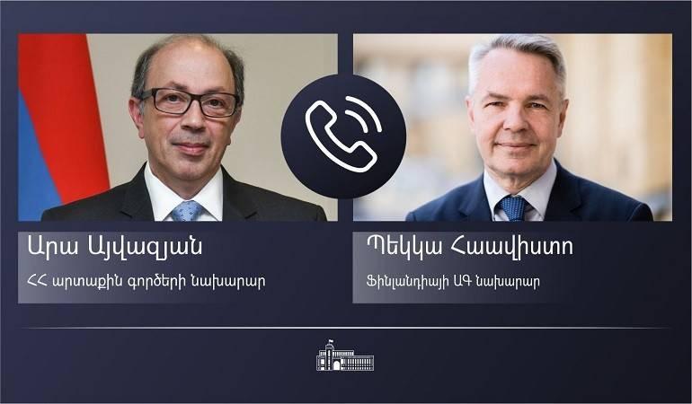 Armenian, Finnish Foreign Ministers Discuss Post-War Karabakh Situation