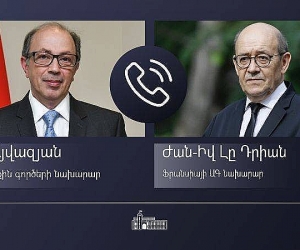 French, Armenian Foreign Ministers Discuss Karabakh Issue