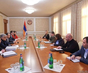 Artsakh President, Diaspora Commissioner Discuss Humanitarian Issues