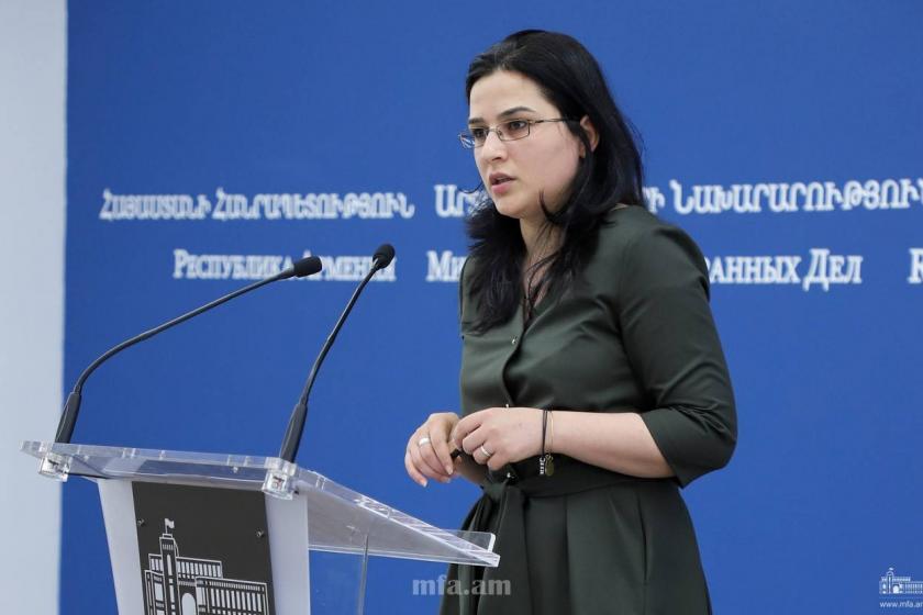 Armenian Foreign Ministry Spokesperson Tells Ankara to Tone Down Threatening Language