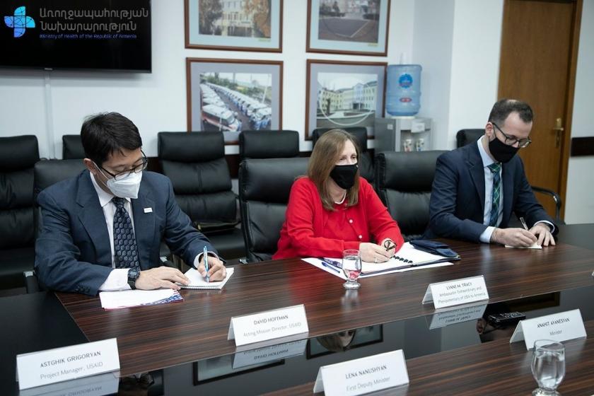 Armenian Health Minister, U.S. Ambassador Discuss Coronavirus