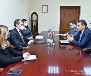 Armenian HRD Bids Farewell to UNDP Resident Representative Dmitry Mariyasin