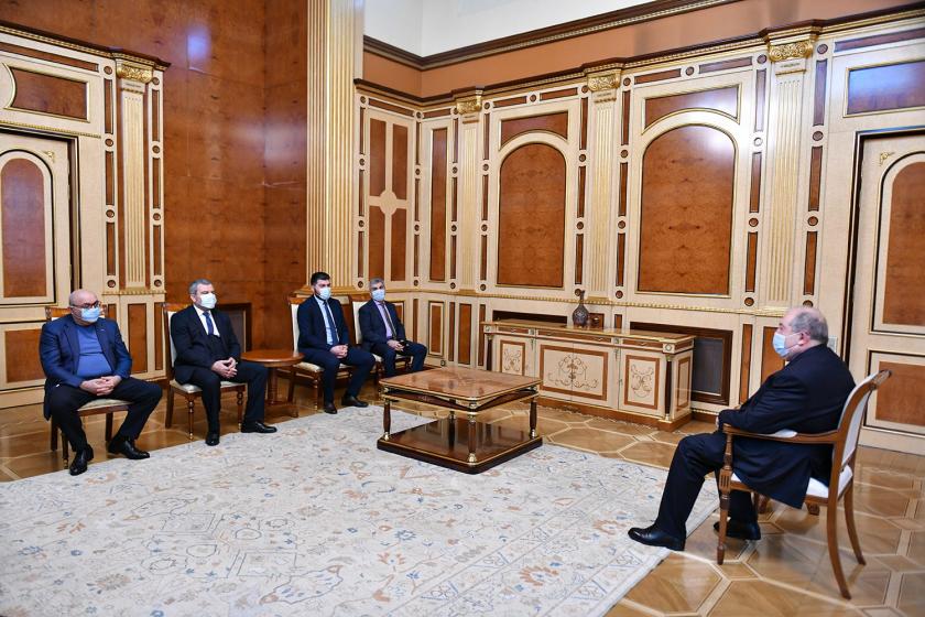 Armenian President, Party Heads Discuss Electoral Code Amendments