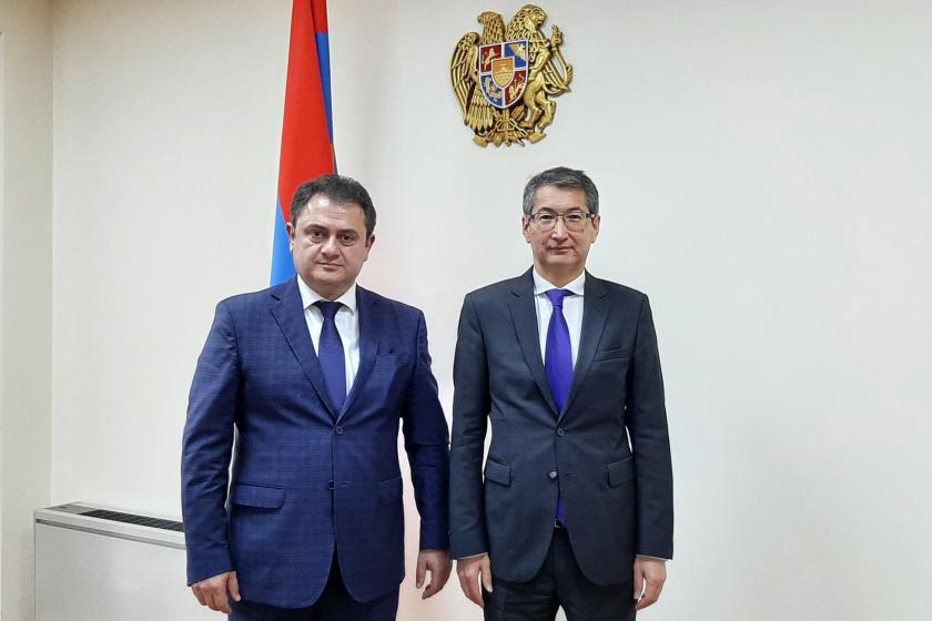 ԲՏԱ նախարարն ընդունել է Ղազախստանի Հանրապետության արտակարգ և լիազոր դեսպանին