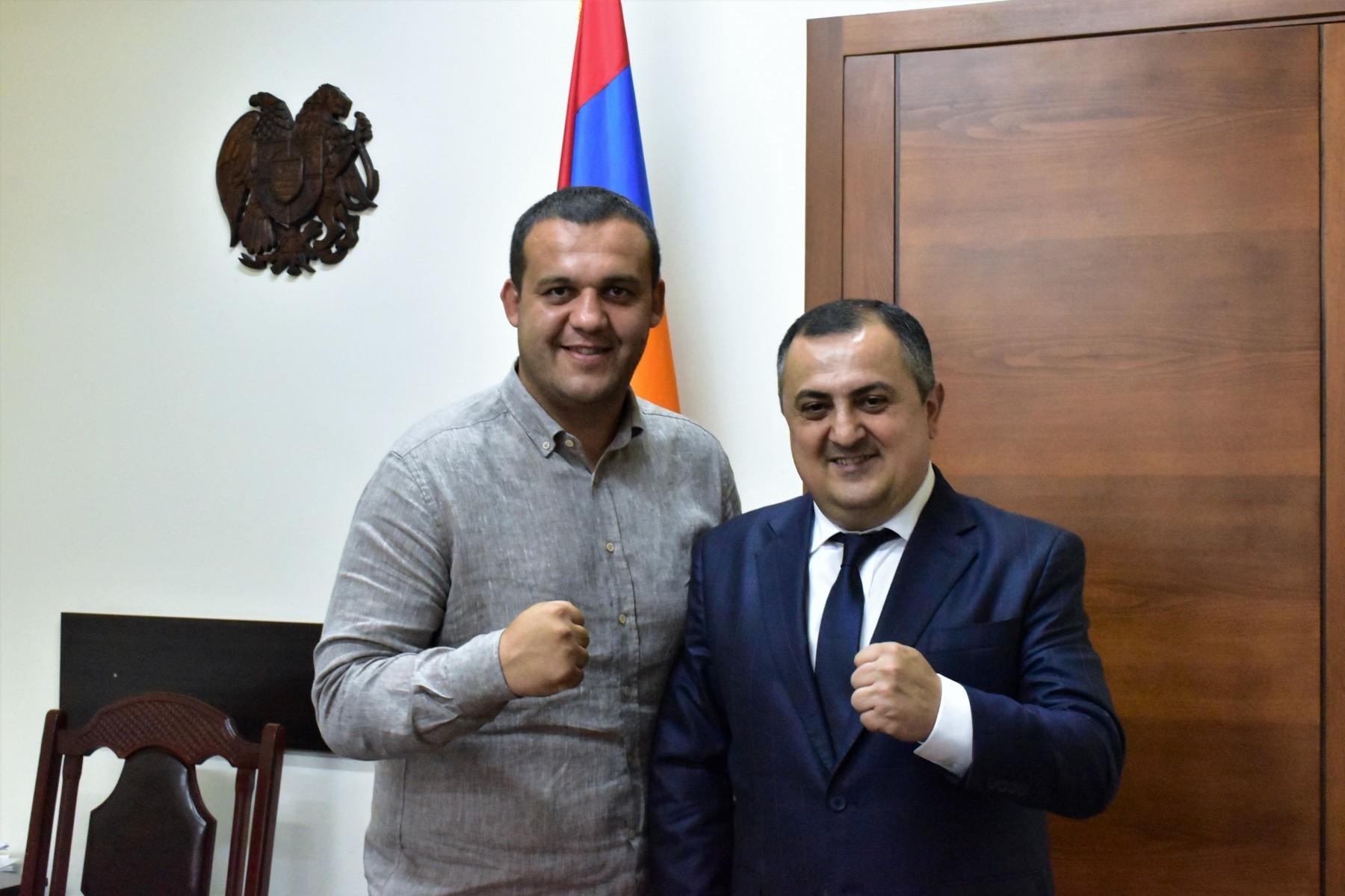 Կարեն Գիլոյանն ընդունել է Բռնցքամարտի միջազգային ֆեդերացիայի նախագահ Ումար Կրեմլյովին