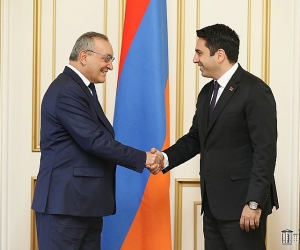 Armenian, Artsakh Parliamentary Speakers Meet in Yerevan