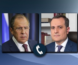 Russian, Azerbaijani FMs Discuss Implementation of Trilateral Karabakh Statements