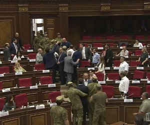 Shouting Match Disrupts Armenian Parliament Session
