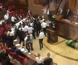 Who’s the Traitor? Armenian MPs Brawl for Second Day