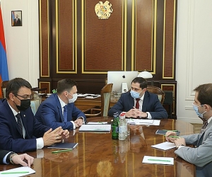 Փոխվարչապետ Սուրեն Պապիկյանն ընդունել է ԵԱԶԲ կառավարման խորհրդի նախագահ Նիկոլայ Պոդգուզովին