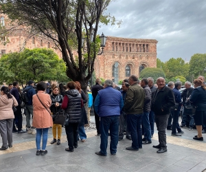Displaced Hadrut Residents Demonstrate in Yerevan: Demand Housing Assistance