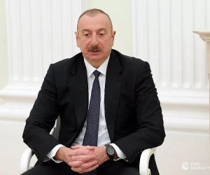Aliyev Satisifed with Actions of Russian Peacekeepers in Karabakh