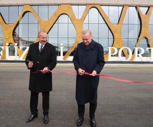Erdoğan Flies to Fizuli for Airport Opening
