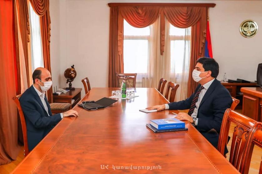 Արտակ Բեգլարյանը հանդիպել է ՄԻԵԴ Հայաստանի ներկայացուցիչ Եղիշե Կիրակոսյանին