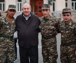 Armenian President Says Country Must Always Support Army