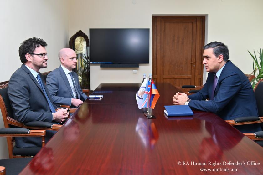 ՄԻՊ-ը  հանդիպել է ՀՀ-ում Մեծ Բրիտանիայի և Հյուսիսային Իռլանդիայի Միացյալ Թագավորության դեսպանի հետ