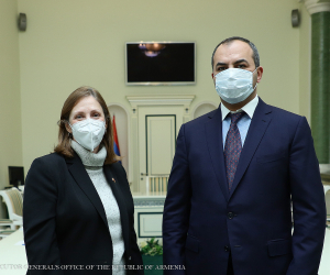 Armenian Prosecutor General, U.S. Ambassador Discuss Strenthening Legal Sector