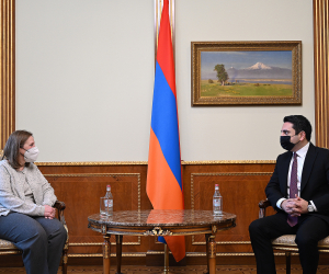 Acting Armenian President, U.S. Ambassador Mark Diplomatic Relations Anniversary