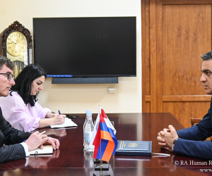 Արման Թաթոյանն ընդունել է Հայաստանում Նիդերլանդների Թագավորության արտակարգ և լիազոր դեսպան Նիկո Սխերմերսին