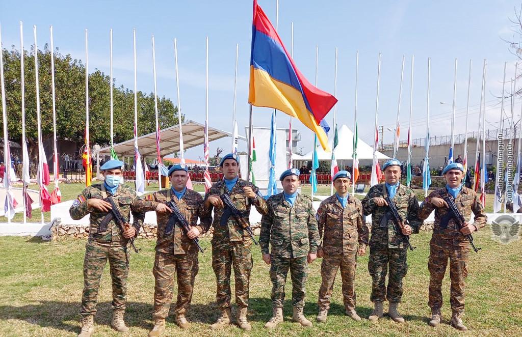 Armenian UNIFIL Peacekeepers Attend Transfer of Authority Ceremony