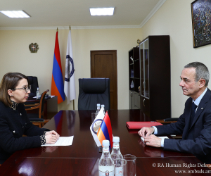 ՄԻՊ Քրիստիննե Գրիգորյանն ընդունել է ԿԽՄԿ-ի պատվիրակության ղեկավար Թիերի Ռիբոյին