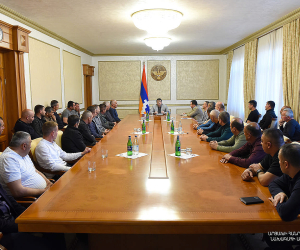 Արցախի նախագահն ընդունել է կամավորականների