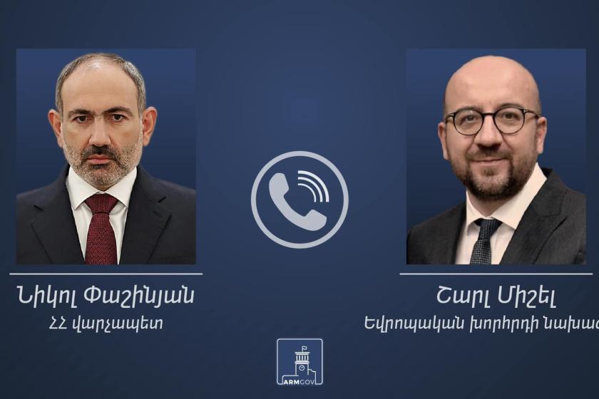 Премьер-министр Пашинян провел телефонный разговор с Шарлем Мишелем