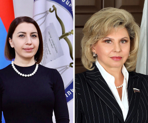 ՄԻՊ Քրիստիննե Գրիգորյանը հեռախոսազրույց է ունեցել ՌԴ մարդու իրավունքների հանձնակատարի հետ