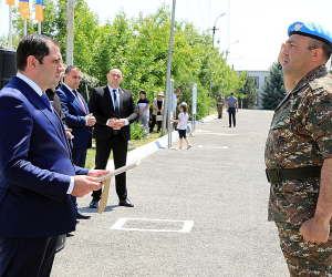 Սուրեն Պապիկյանն այցելել է ՊՆ խաղաղապահ ուժերի բրիգադ