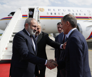 Премьер-министр Пашинян с рабочим визитом прибыл в Минск