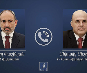 Никол Пашинян провел телефонный разговор с Михаилом Мишустиным