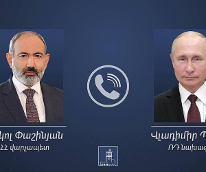 Никол Пашинян провел телефонный разговор с Владимиром Путиным