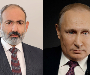 Состоялся телефонный разговор премьер-министра Армении и президента РФ