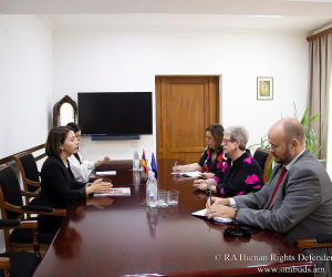 Armenian HRD, EU Delegation Head Discuss Border Fighting Damage