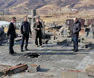 Dutch Ambassador Tours Damaged Sites in Jermuk