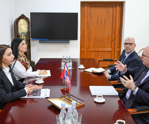 ՄԻՊ Քրիստինե Գրիգորյանն ընդունել է ԵԱՀԿ Մինսկի խմբի ԱՄՆ համանախագահ Ֆիլիպ Ռիքերին